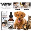 Yegbong Pet Extracorporeal Insect Repellent Drops, Cats And Dogs Clean To Ticks And Fleas Drops