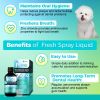 Pet Breath Refreshing Liquid is a universal protection for dogs and cats' teeth and gums, providing fresh breath