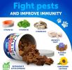 Flea and Tick Prevention for Dogs Chewables Made in USA Natural Flea and Tick Supplement for Dogs 240 Immune Support Chews 2 Pack Vitamins B1 B6 B12 A