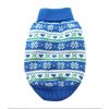 Combed Cotton Snowflake and Hearts Dog Sweater